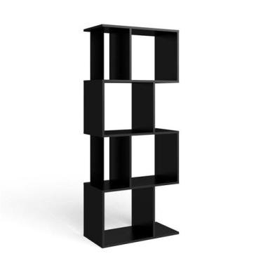 Imagem de Estante de Livros 60CMX144CM Nichos ESM218 Preto - Movelbento