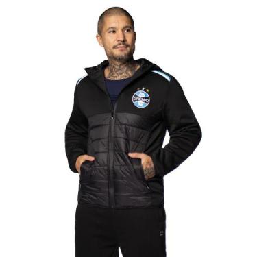 Imagem de Jaqueta Masculina Lotus Grêmio Skuba Esportivo 26 Preto, Preto, G3