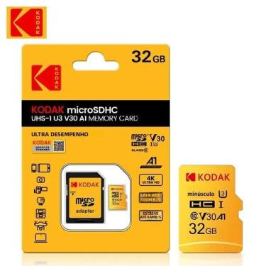 Imagem de Cartão Micro SD Kodak De Alta Velocidade 32GB-256GB Classe 10 U3 UHS-I