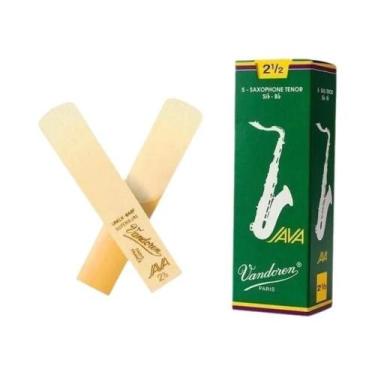 Imagem de Palhetas Para Saxofone Alto Tenor Vandoren Caixa Verde 10 Unidades 20 