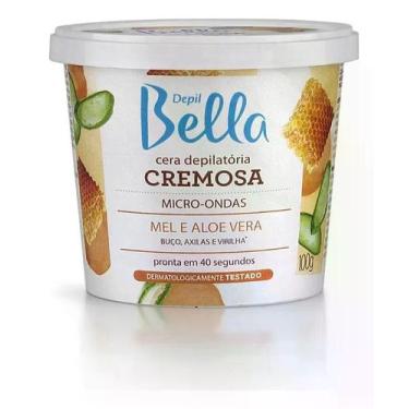 Imagem de Cera Depilatoria Micro-ondas Mel e Aloe Depil Bella 100g