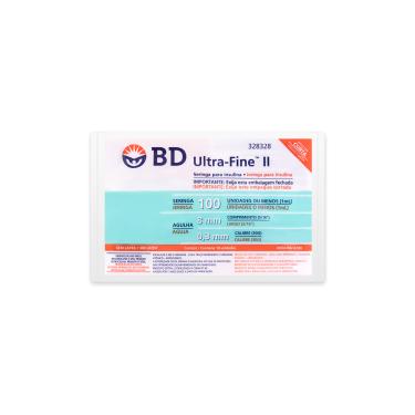 Imagem de Seringa de Insulina BD Ultra-Fine 8mm 100UI com 10 unidades 10 Unidades