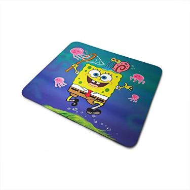 Imagem de Mouse Pad Bob Esponja Caçando Agua Viva