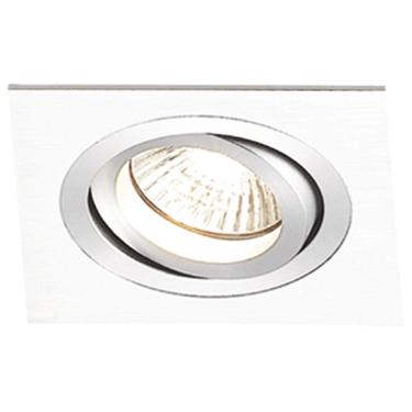 Imagem de Spot Embutir Quadrado Alumínio 5cmx17cm 50W E27 Bella Iluminação Bivolt Branco