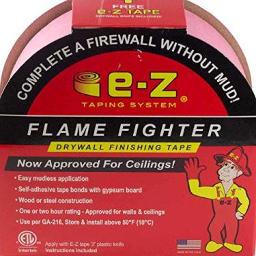 Imagem de E-Z Taping System 99251-12-3 Fita de Fogo de Parede Drywall Flame Fighter