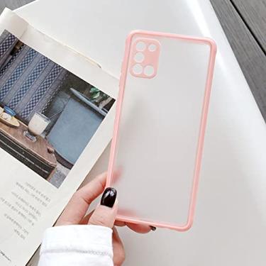 Imagem de Capa fosca à prova de choque para Samsung Galaxy A20 A30 A21 A31 A51 A10S A50 A11 A21S A01 A30S A02 S A12 A32 A72 Capa Simples, Rosa, A32 4G