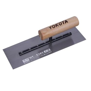 Imagem de B Blesiya Pá de acabamento para concreto de cimento Montagem de liga leve de aço carbono com cabo de madeira