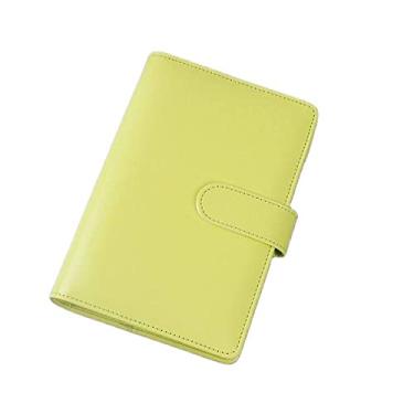 Imagem de Cor A5 A6 6 Pasta de Argolas PU Pasta de Couro para Caderno Capa de Caderno Caderno Diário Papelaria, 13, A6