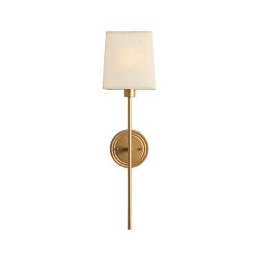 Imagem de Arandela Genova Gold C/Cúpula Cru P/1 E-27 Ref.AR121 640x170x180mm - Foco Metallo Foco Metallo