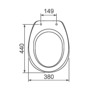 Imagem de Assento Almof Axis Branco