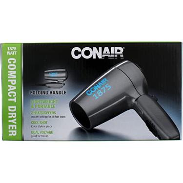 Imagem de Conair Alça dobrável Vagabond 1875 Watt Secador de cabelo compacto cores sortidas (pacote com 2)