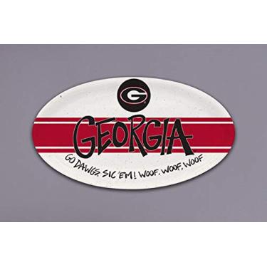 Imagem de Magnolia Lane Travessa oval de melamina pesada Georgia Bulldogs