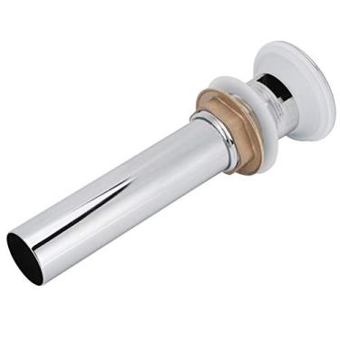 Imagem de Rolha de drenagem pop-up, ralo de pia, montagem de drenagem durável sem transbordamento para banheiro cozinha (chapeamento com furos)