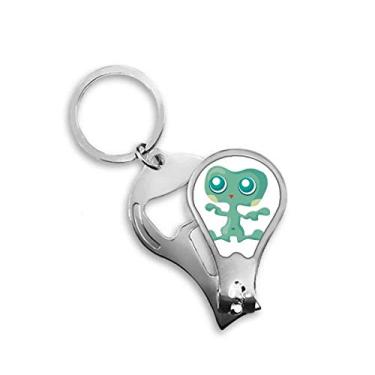 Imagem de Cortador de unhas alienígena universo, monstro verde, alienígena, abridor de chaveiro, tesoura