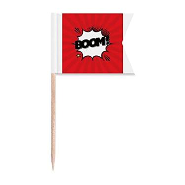 Imagem de Boom Cartoon Spark Art Deco Presente Fashion Palito Bandeiras Marcação para Bolo Festa Prato de Queijo