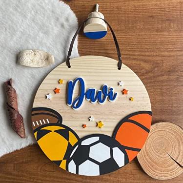 Imagem de Porta Maternidade - Flâmula Bolas Estrela do Esporte