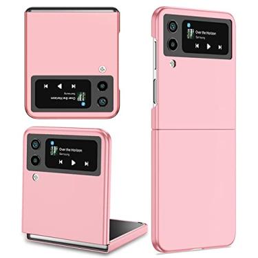 Imagem de Para Samsung Z Flip 4 3 2 Capa Untra Fina Anti-Impressão Digital à prova de Choque para Telefones Z Flip, Rosa, Para Galaxy Z Flip 2