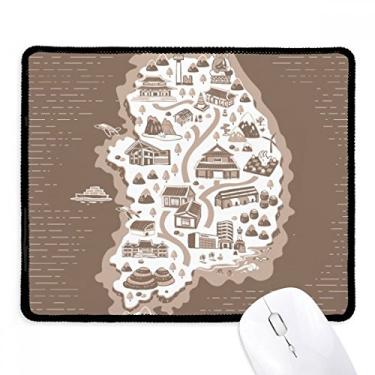 Imagem de Mousepad coreano Seoul e Busan borda costurada tapete de borracha para jogos