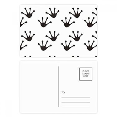 Imagem de Sapo Pegadas Animal Outline Protect Animal Cartão Postal Cartão Cartão Cartão de Aniversário
