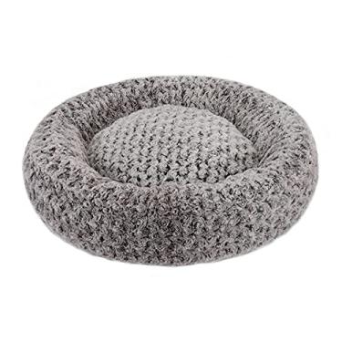 Imagem de jia cool Cama de cachorro, espuma viscoelástica, rosquinha para cães e gatos, espreguiçadeira ortopédica calmante para alívio das articulações para animais de estimação, lavável na máquina, forro impermeável, inclui brinquedo, café gradiente