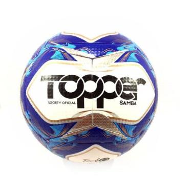 Imagem de Bola De Futebol Topper Society Oficial Samba - Azul