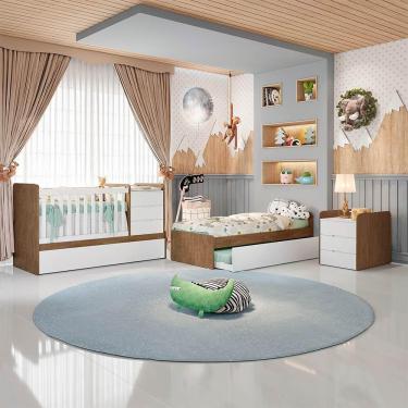 Imagem de Berço Multifuncional Americano Cléo Amadeirado Carolina Baby