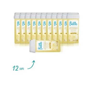 Imagem de Cera Quente Para Depilação Rollon Chocolate 100g Depil Bella kit com 12 unidades