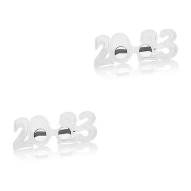 Imagem de Gadpiparty 2 Pares 2023 Óculos Acessórios Para Festa Decoração De Festa De Ano Óculos De Sol Ano 2023 Copos De Festa Óculos De Sol Festa De Ano Itens De Ano Pc Modelagem