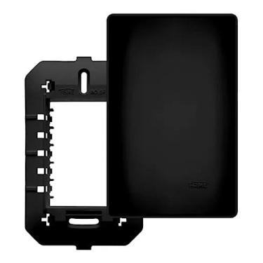 Imagem de PLACA CEGA 4X2” COM SUPORTE HABITAT BLACK - FAME