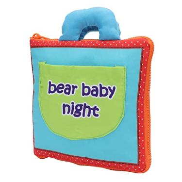 Imagem de Brinquedo de Livro de Tecido Macio para Bebês Com Papel de Som Squeaker, Design de Anel para Pendurar, Lavável, Ferramenta Educacional para Reconhecimento Visual e Habilidades de
