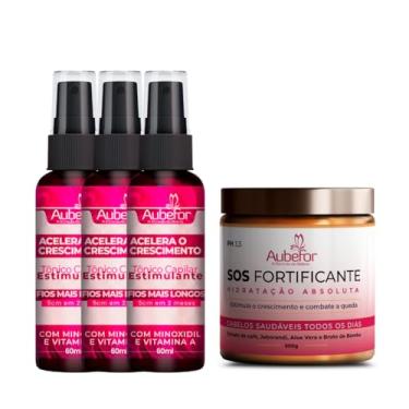 Imagem de 3 Tônico Fortalecedor Capilar com Máscara de Tratamento SOS Fortificante Kit para Crescimento Rápido e Sem Queda Capilar