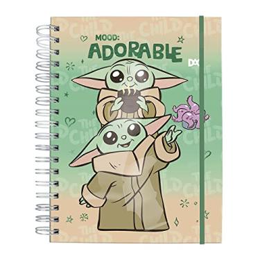 Imagem de Caderno Smart Universitário Com 80 Folhas Reposicionáveis e 10 Divisórias - Baby Yoda