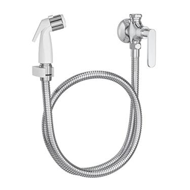 Imagem de Ducha Higiênica com Registro E Derivação Flex Plus Branca E Cromada