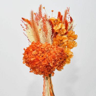 Imagem de Buquê de flores desidratadas hortênsia terracota