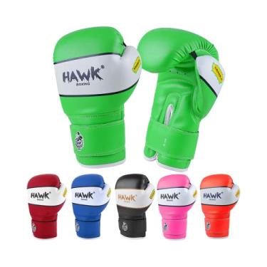 Imagem de Luvas de boxe infantis para crianças e jovens, saco de pancadas, luvas de kickboxing Muay Thai, luvas de treinamento de MMA (verde, 113 g)