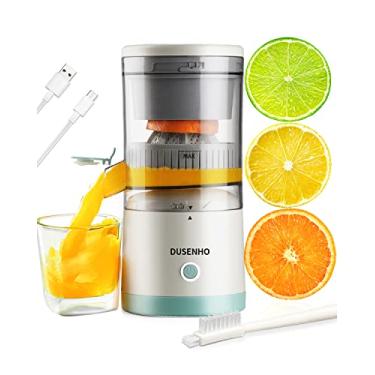 Imagem de Máquina de suco cítrico recarregável – Espremedor portátil com USB e escova de limpeza para laranja, limão, toranja