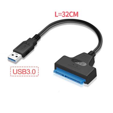 Imagem de USB 3.0 2.0 SATA 3 cabo Sata para USB 3.0 adaptador até 6 Gbps suporte 2.5 Polegada HDD externo SSD