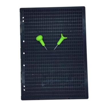 Imagem de Fancyes Placa de escrita braille, ardósia de escrita braille, escrita de braço braille, ardósia braille portátil para aprendizagem aprimorada, 2 caneta