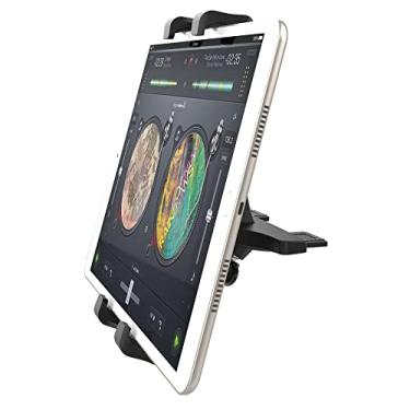 Imagem de woleyi Suporte de carro para tablet com compartimento de CD, suporte para iPad e iPad para carro, compatível com iPad Pro 12.9 Air Mini, Galaxy Tabs, Surface Pro/Go, iPhone de 5,5 a 13 polegadas, tablets e dispositivos