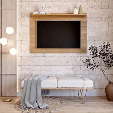 Imagem de Painel Para TV até 50 Polegadas 1 Prateleira Columbia Espresso Móveis Freijó