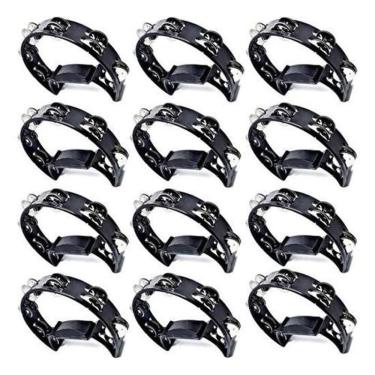 Imagem de Kit 12 Pandeiro Liverpool Pandeirola Meia Lua Tennessee