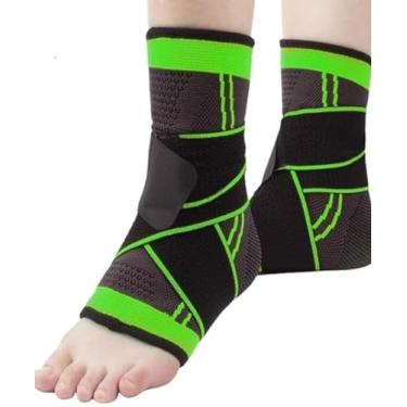Imagem de Tornozeleiras Ortopédica Compressão Estabilizadora Ajustável Proteção E Imobilização Profissional Para Lesões, Contusões, Alívio Das Dores Elástica E Estabilizadora Tensora - ARTHANICZ