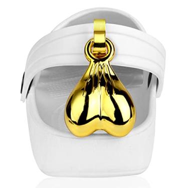 Imagem de AUAUY Pingentes de crocodilo, bolas Crocs, acessórios distintos para sapatos, bolas de decoração de sapatos, acessórios notáveis Crocs, bolas de crocodilo ideais, presente de aniversário de Natal para a família e amigos, Acrilonitrila butadieno estireno