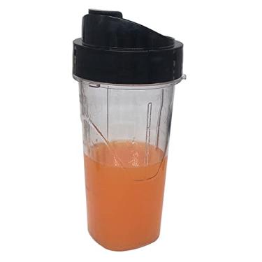 Imagem de Copo de reposição de 680 g Blend-N-Go com tampa e lâmina profissional e fundo de pote de liquidificador 179854-000-000 para liquidificadores Oster Pro 1200 (1 x copo de 680 g com tampa)
