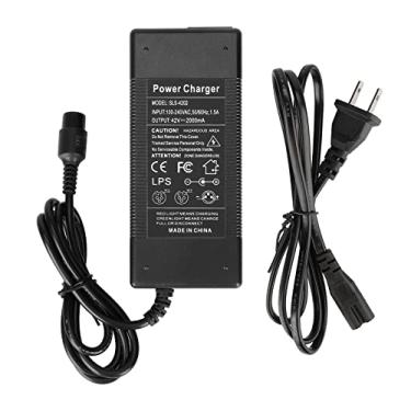 Imagem de Chusui Adaptador de carregadores de scooter de equilíbrio elétrico 42V 2A 3 pinos em linha para bateria de lítio 36V