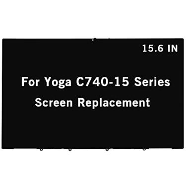 Imagem de HOYRTDE Tela de substituição de tela de 39.6 cm para Lenovo Yoga C740-15 C740-15IML 81TD 5D10S39586 5D10S39585 FHD 1920x1080 IPS Tela LCD Touch Screen Digitalizador Moldura com Painel de Controle
