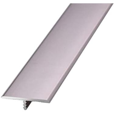 Imagem de Tira de limiar Tira de transição de piso de liga de alumínio para interior, tira de junção de piso de moldagem em T, faixa de borda de carpete, 90 cm/36 pol., Roxo, largura 3,3 cm/1,30 pol.