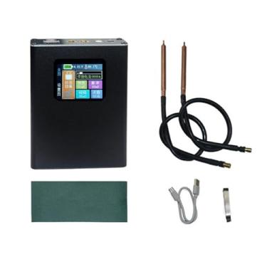Imagem de HYZHANHONG Máquina de soldadura portátil do ponto com saída do USB da tela de cor, mini máquina handheld ajustável, soldadura da placa da bateria de lítio, tira do níquel de 0.1-0.15mm