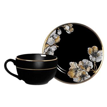 Imagem de Conjunto com 6 Xícaras de Chá com 6 Pires Minimalist 250 ml