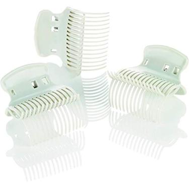 Imagem de Conair Hot Roller Super Clips, branco, conjunto com 10